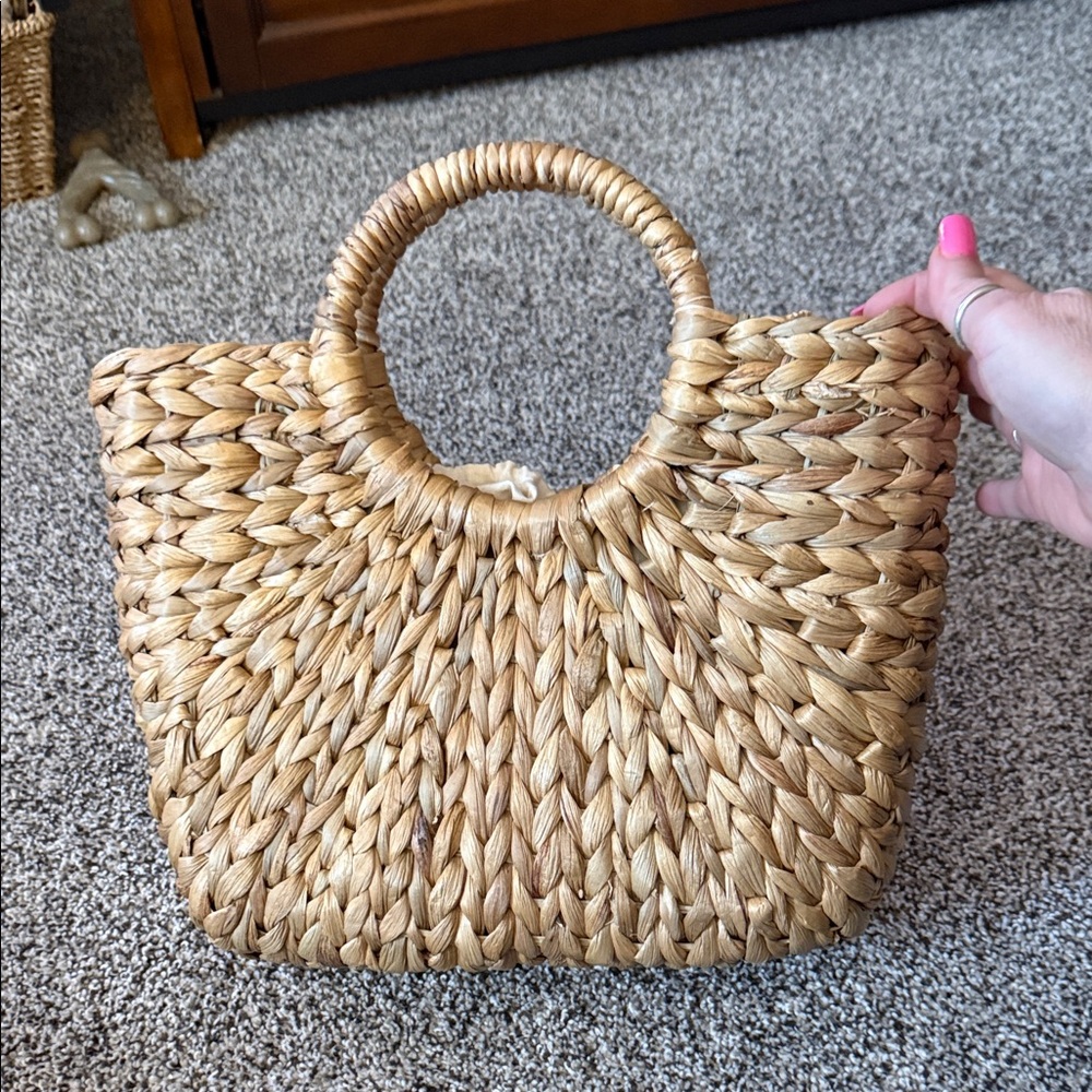 Straw Studios Natural Woven Tote